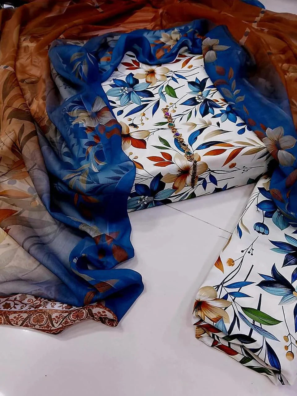 Soft Bloom Digital Printed Swiss Lawn