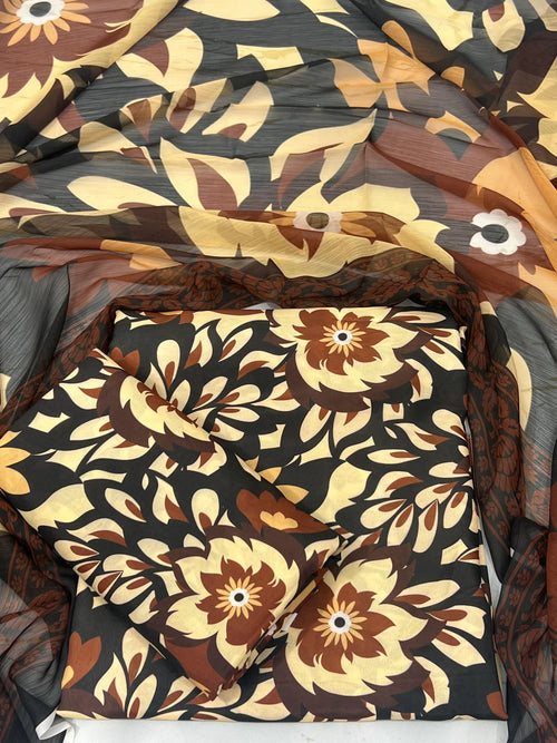 Dessert Rose Digital Printed Swiss Lawn