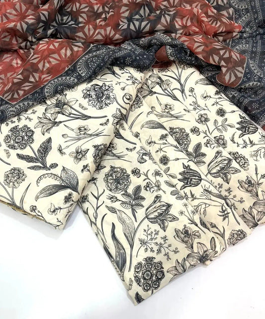 Nureh Digital Printed Swiss Lawn
