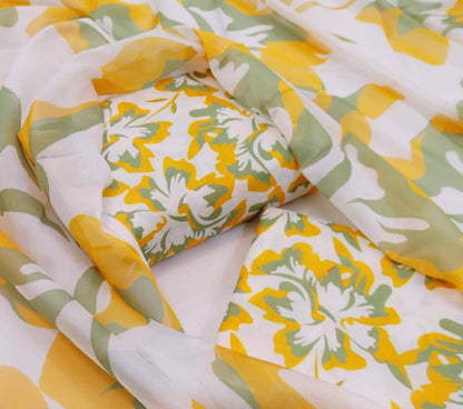 Peanut Digital Printed Swiss Lawn